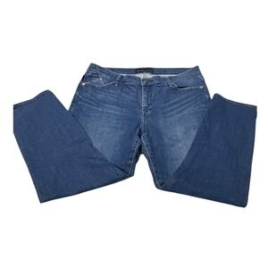 Rock & Republic Womens Size 16 Blue‎ Straight Leg Denim Jeans Medium Wash
